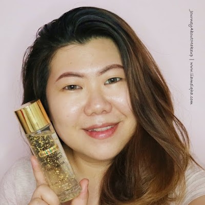 Blogger Lia Melqha dengan 24K Bio-Gold Gold Water -8