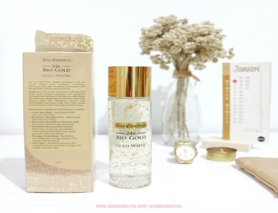 Kandungan Bio-Essence Gold Water Review Agnesia